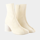 Bottines - MM6 Maison Margiela - Cuir - Ivoire