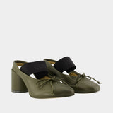 Sandales - MM6 Maison Margiela - Cuir - Kaki