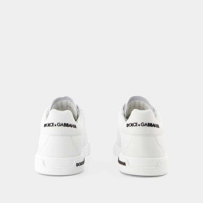 Sneakers Portofino Low-Top - Dolce&Gabbana - Cuir - Blanc