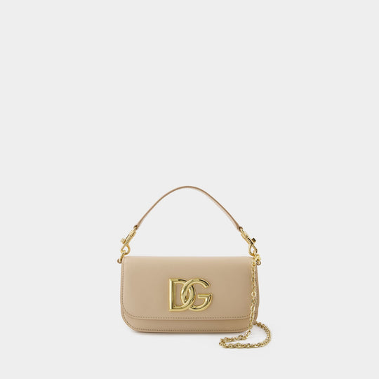 Sac À Bandoulière 3.5 - Dolce&Gabbana - Cuir - Beige