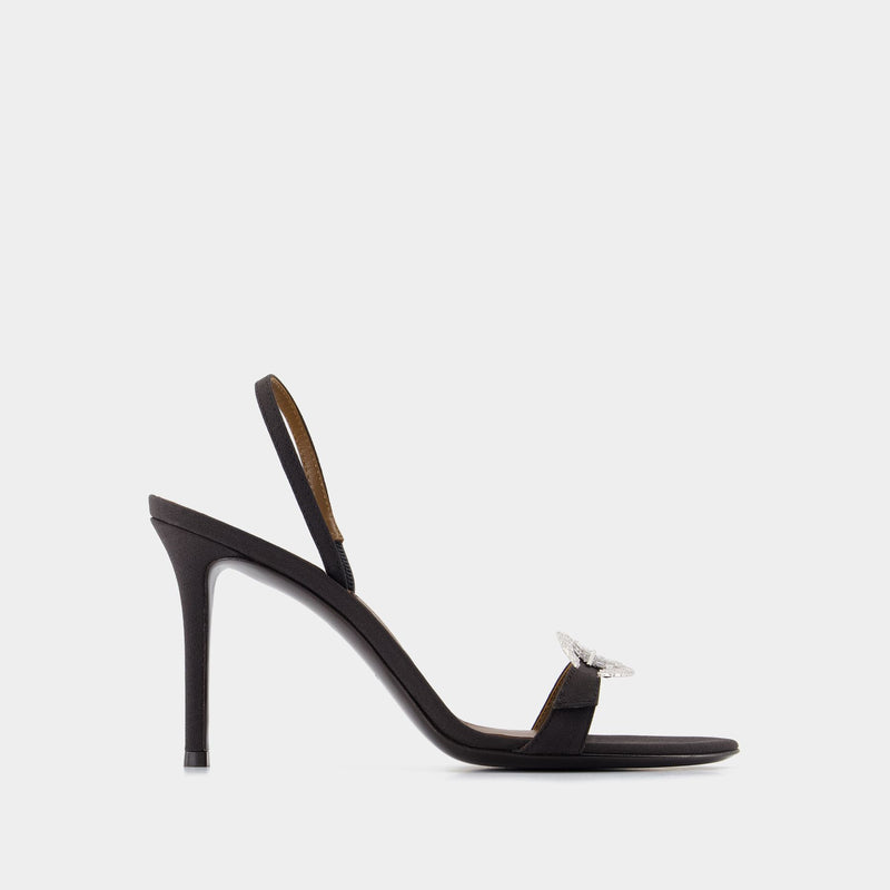 Sandales Ludhovica Mignon 90 - Giuseppe Zanotti - Cuir - Noir