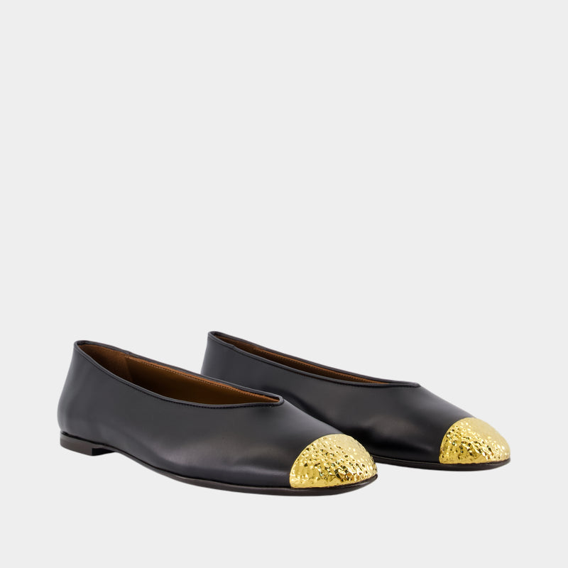 Ballerines Punta Amanda - Giuseppe Zanotti - Cuir - Noir