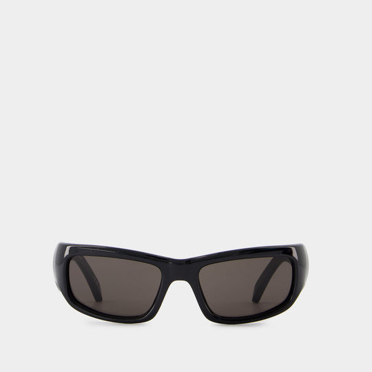 Lunettes De Soleil Bb0320s - Balenciaga - Acétate - Noir
