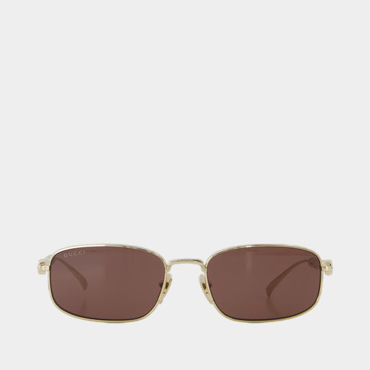 Lunettes De Soleil Gg2155s - Gucci - Métal - Doré
