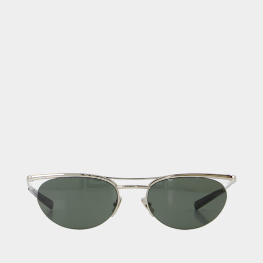 Lunettes De Soleil Sl 862 - Saint Laurent - Métal - Argenté