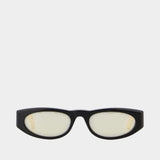 Lunettes De Soleil Vg0007s - Valentino - Acétate - Noir