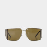 Lunettes De Soleil Sl 750 - Saint Laurent - Métal - Argenté
