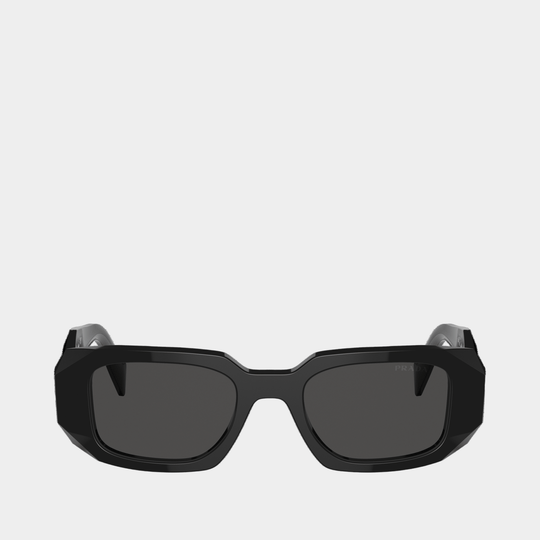 Lunettes De Soleil 0pr 17ws - Prada - Acétate - Noir