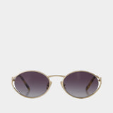 Lunettes De Soleil 0mu 52ys - Miu Miu - Acétate - Noir