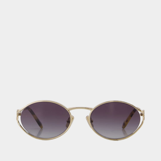 Lunettes De Soleil 0mu 52ys - Miu Miu - Acétate - Noir