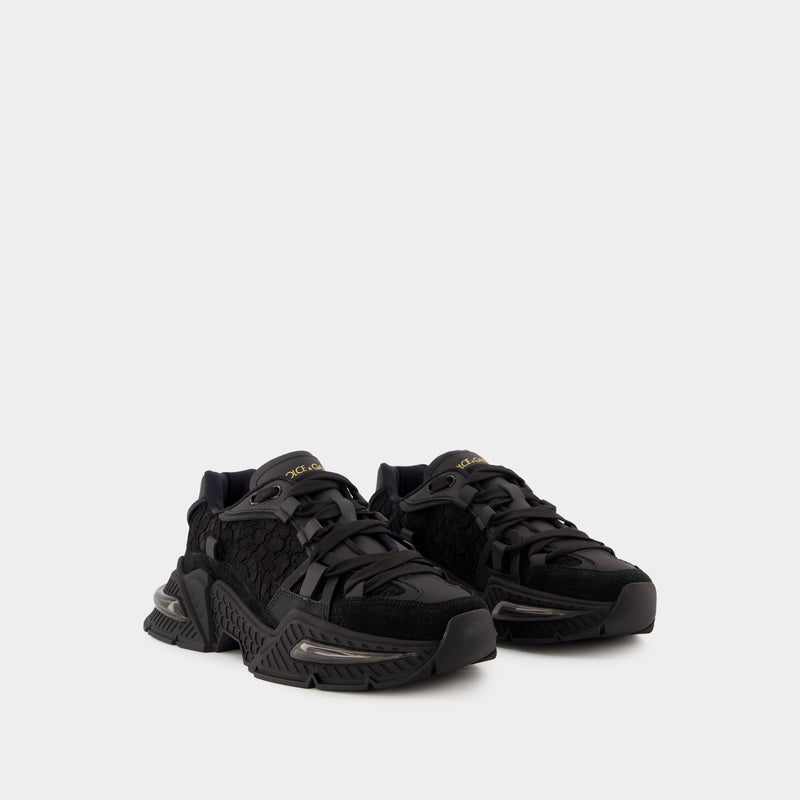 Sneakers Low Top - Dolce&Gabbana - Cuir - Noir