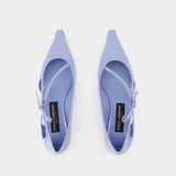 Ballerines - Dolce&Gabbana - Cuir - Bleu