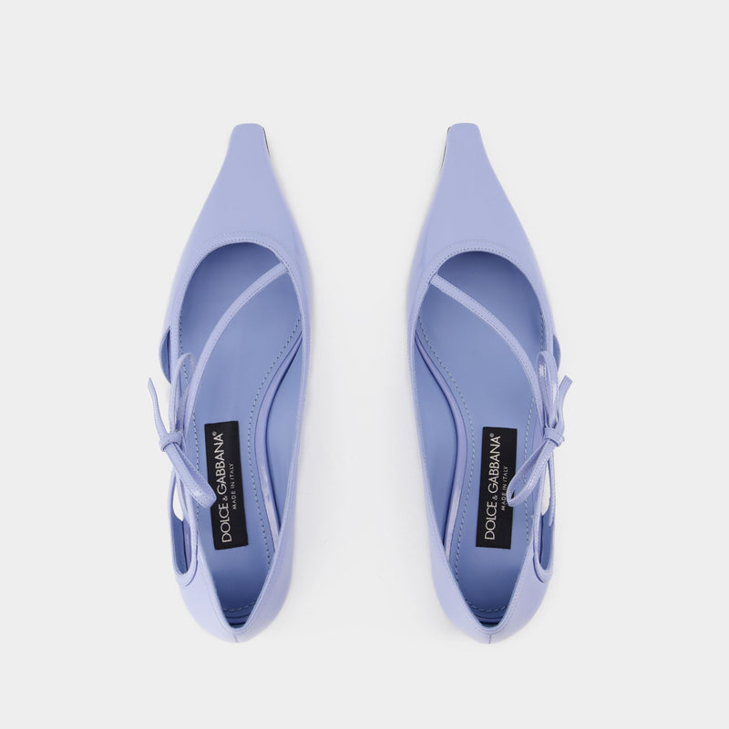 Ballerines - Dolce&Gabbana - Cuir - Bleu