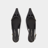 Slingbacks - Dolce&Gabbana - Cuir - Noir