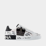 Sneakers Bassa - Dolce&Gabbana - Cuir - Multi