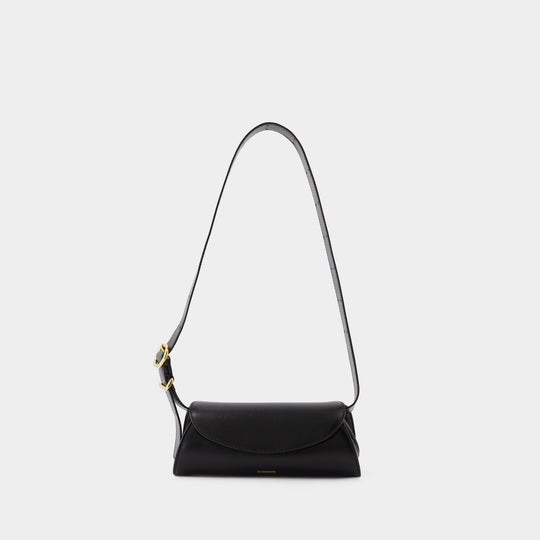 Sac À Main Cannolo Mini - Jil Sander - Cuir - Noir