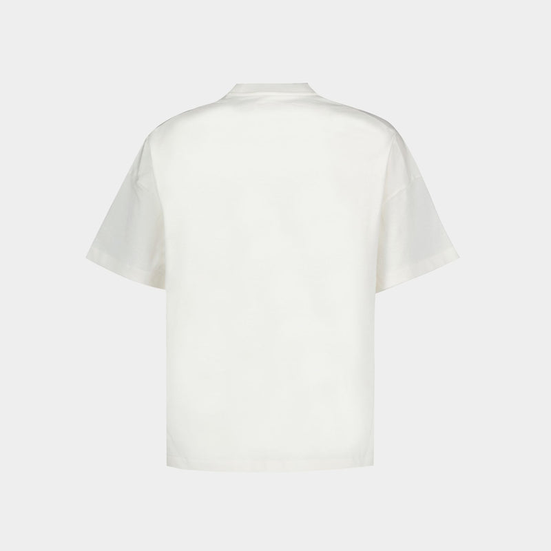 T-Shirt Ss - Jil Sander - Coton - Porcelaine