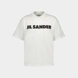 T-Shirt Ss - Jil Sander - Coton - Porcelaine