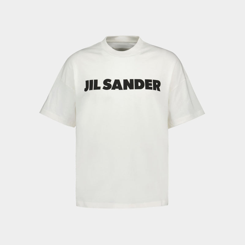 T-Shirt Ss - Jil Sander - Coton - Porcelaine