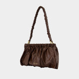 Sac Porté Épaule - Marni - Cuir - Marron