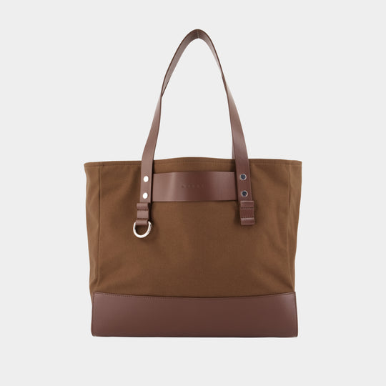Cabas - Marni - Coton - Marron