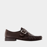 Moccasins - Marni - Cuir - Marron Foncé