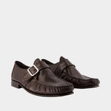 Moccasins - Marni - Cuir - Marron Foncé