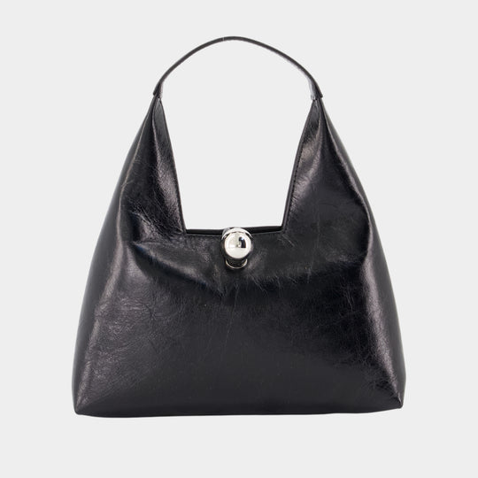 Cabas Trapeze Small - Marni - Cuir - Noir