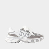 Sneakers Bassa Rete - Dolce&Gabbana - Cuir - Gris