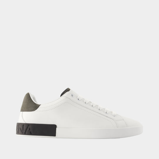 Sneakers Portofino Custom - Dolce&Gabbana - Cuir - Blanc