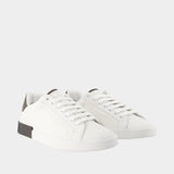 Sneakers Portofino Custom - Dolce&Gabbana - Cuir - Blanc
