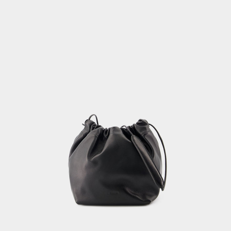 Sac Porté Épaule Dumpling - Jil Sander - Cuir - Noir