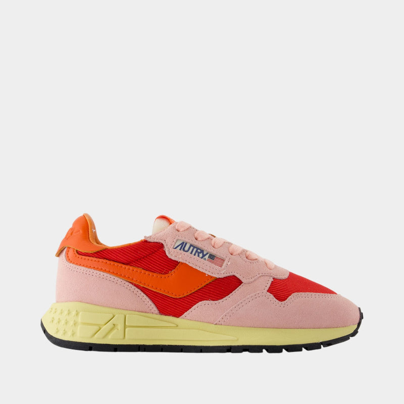 Sneakers Reelwind Low - Autry - Suede - Rose