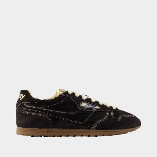 Sneakers Windspin Low - Autry - Cuir - Marron
