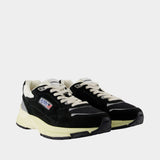 Sneakers Hyperway - Autry - Cuir - Noir