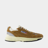Sneakers Hyperway - Autry - Cuir - Kaki