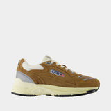 Sneakers Hyperway - Autry - Cuir - Kaki
