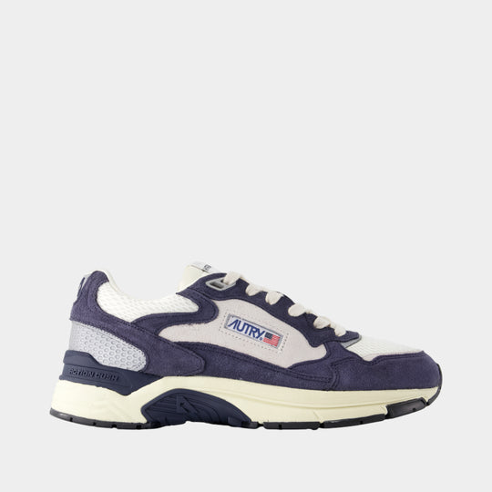 Sneakers Hyperway Low - Autry - Cuir - Bleu