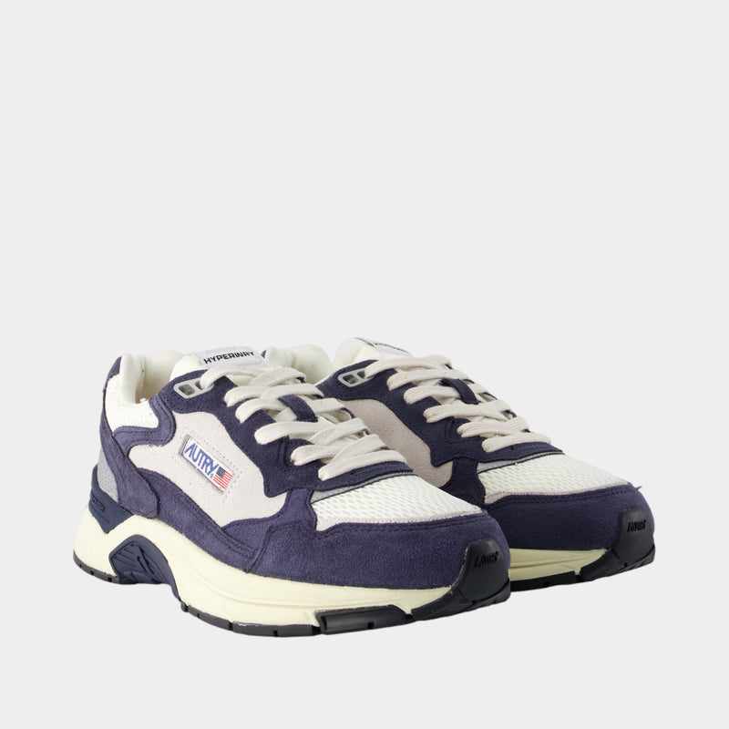 Sneakers Hyperway Low - Autry - Cuir - Bleu