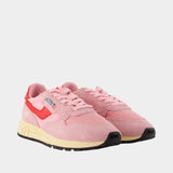 Sneakers Reelwind Low - Autry - Cuir - Rose