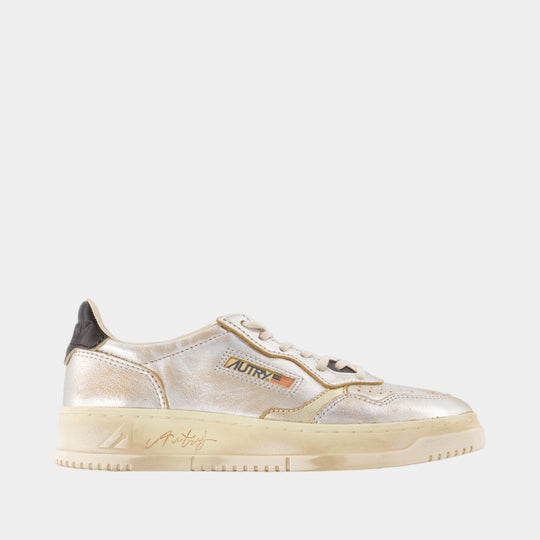Sneakers Sup Vint Low - Autry - Cuir - Argenté