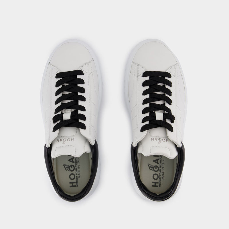 Sneakers H Stripes - Hogan - Cuir - Blanc