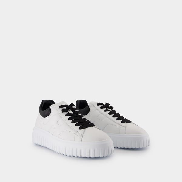 Sneakers H Stripes - Hogan - Cuir - Blanc