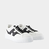 Sneakers H Stripes - Hogan - Cuir - Blanc