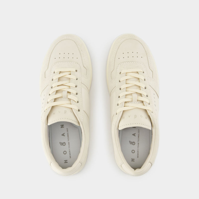 Sneakers H668 - Hogan - Cuir - Blanc