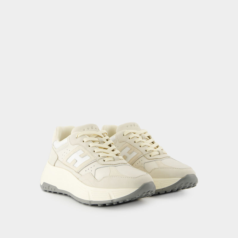 Sneakers H669 - Hogan - Cuir - Beige