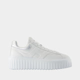 Sneakers H Stripes - Hogan - Cuir - Blanc