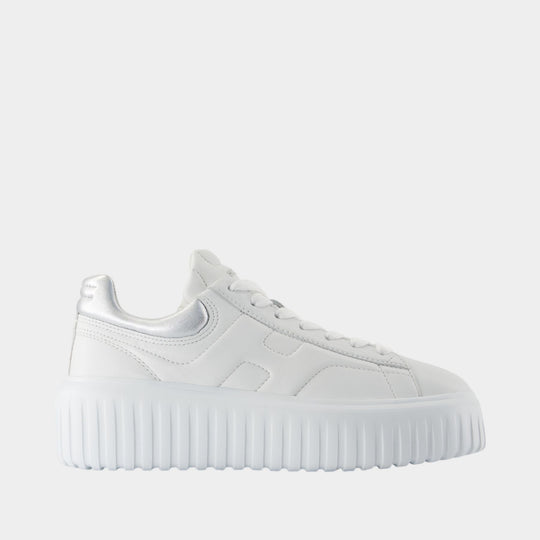 Sneakers H Stripes - Hogan - Cuir - Blanc