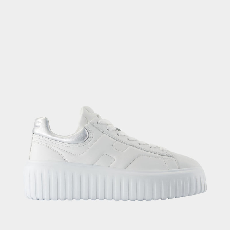 Sneakers H Stripes - Hogan - Cuir - Blanc