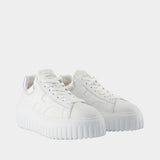 Sneakers H Stripes - Hogan - Cuir - Blanc